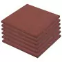 Piastrelle Anticaduta 6 pz in Gomma 50x50x3 cm Rosso