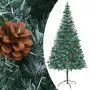 Set Albero Natale Artificiale con LED Palline e Pigne 210 cm