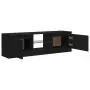 Mobile Porta TV con Luci LED Nero 120x30x35,5 cm