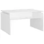 Tavolino da Salotto Bianco Lucido 68x50x38 cm in Truciolato