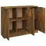 Credenza Rovere Fumo 90,5x30x70 cm in Legno Multistrato