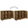 Credenza Rovere Fumo 90,5x30x70 cm in Legno Multistrato