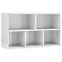 Libreria/Credenza Bianco Lucido 50x25x80 cm in Truciolato