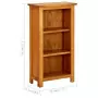 Libreria Stretta 45x22,5x82 cm in Massello di Rovere