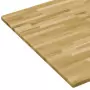 Piano del Tavolo Massello di Rovere Rettangolare 23mm 100x60 cm