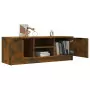 Mobile TV Rovere Fumo 102x35x36,5 cm in Legno Multistrato