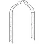 Arco da Giardino Nero 150x34x240 cm in Ferro