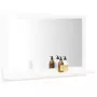 Specchio da Bagno Bianco 60x10,5x37 cm in Truciolato