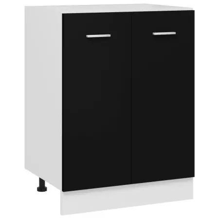 Armadio Inferiore Nero 60x46x81,5 cm in Truciolato