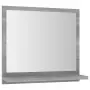 Specchio da Bagno Grigio Sonoma 40x10,5x37 cm Legno Multistrato