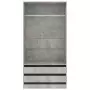 Armadio Grigio Cemento 100x50x200 cm in Truciolato