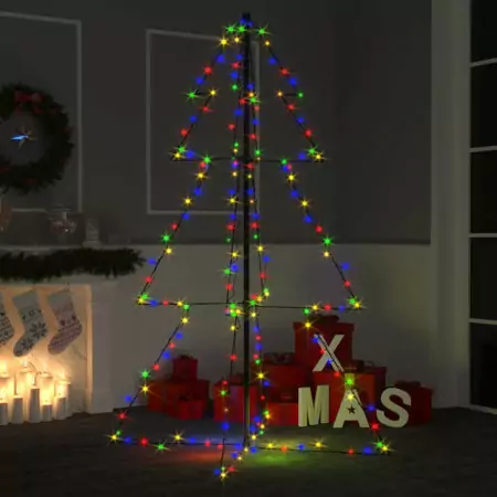 Albero di Natale a Cono 200 LED per Interni Esterni 98x150 cm