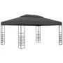 Gazebo con Stringa di Luci LED 3x4 m Antracite