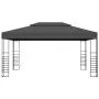 Gazebo con Stringa di Luci LED 3x4 m Antracite