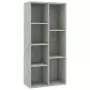 Libreria Grigio Cemento 50x25x106 cm in Truciolato