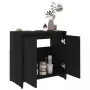 Armadio da Bagno Nero 60x33x61 cm in Truciolato