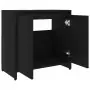 Armadio da Bagno Nero 60x33x61 cm in Truciolato