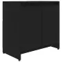 Armadio da Bagno Nero 60x33x61 cm in Truciolato