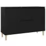 Credenza Nera 103,5x35x70 cm in Truciolato