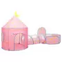 Tenda da Gioco per Bambini Rosa con 250 Palline 301x120x128 cm