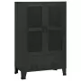 Armadio Classificatore Industriale Nero 70x40x115 cm in Metallo