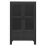 Armadio Classificatore Industriale Nero 70x40x115 cm in Metallo