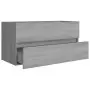 Mobile Sottolavabo Grigio Sonoma 90x38,5x45cm Legno Multistrato