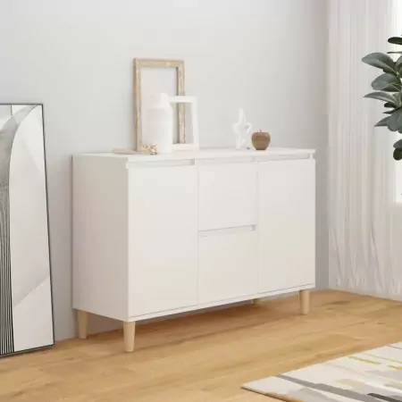 Credenza Bianca 103,5x35x70 cm in Truciolato