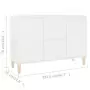 Credenza Bianca 103,5x35x70 cm in Truciolato