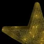 Decorazioni di Natale Stelle a LED 3 pz Oro per Interni Esterni