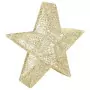 Decorazioni di Natale Stelle a LED 3 pz Oro per Interni Esterni