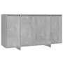 Credenza Grigio Cemento 135x41x75 cm in Truciolato