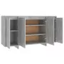 Credenza Grigio Cemento 135x41x75 cm in Truciolato