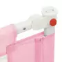 Sponda Letto di Sicurezza per Bambini Rosa 160x25 cm in Tessuto