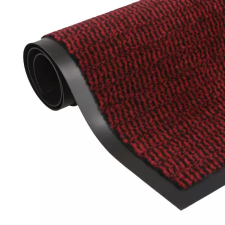 Tappeto Antipolvere Trapuntato Rettangolare 80x120cm Rosso