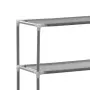 Scaffale per Lavatrice con 3 Ripiani Argento 69x28x169 cm