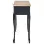 280046  Dressing Console Table with 3 Drawers Black