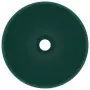 Lavandino Lusso Rotondo Verde Scuro Opaco 32,5x14 cm Ceramica