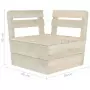 Set Divani da Giardino su Pallet 7 pz in Legno Abete Impregnato