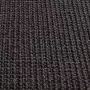 Tappeto in Sisal Naturale 66x350 cm Nero