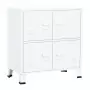 Armadio Classificatore Industriale Bianco 75x40x80 cm Acciaio