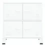 Armadio Classificatore Industriale Bianco 75x40x80 cm Acciaio