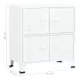 Armadio Classificatore Industriale Bianco 75x40x80 cm Acciaio