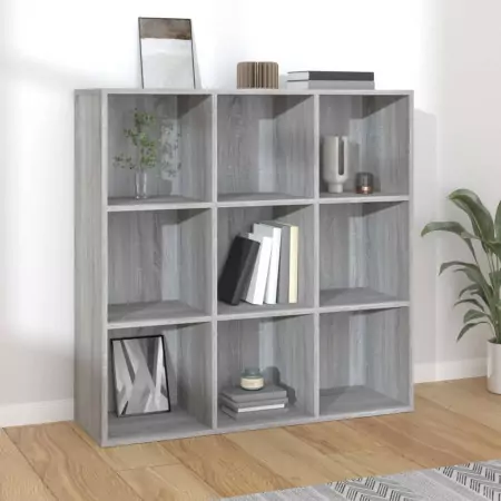 Libreria Grigio Sonoma 98x30x98 cm