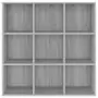 Libreria Grigio Sonoma 98x30x98 cm