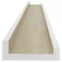 Mensole da Parete 2 pz Bianco e Rovere Sonoma 100x9x3 cm