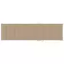 Cuscino per Lettino Prendisole Beige 200x50x3 cm in Tessuto