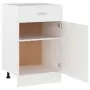 Armadio con Cassetto Bianco 50x46x81,5 cm in Truciolato