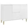 Credenza Bianco Lucido 103,5x35x70 cm in Truciolato