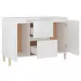 Credenza Bianco Lucido 103,5x35x70 cm in Truciolato